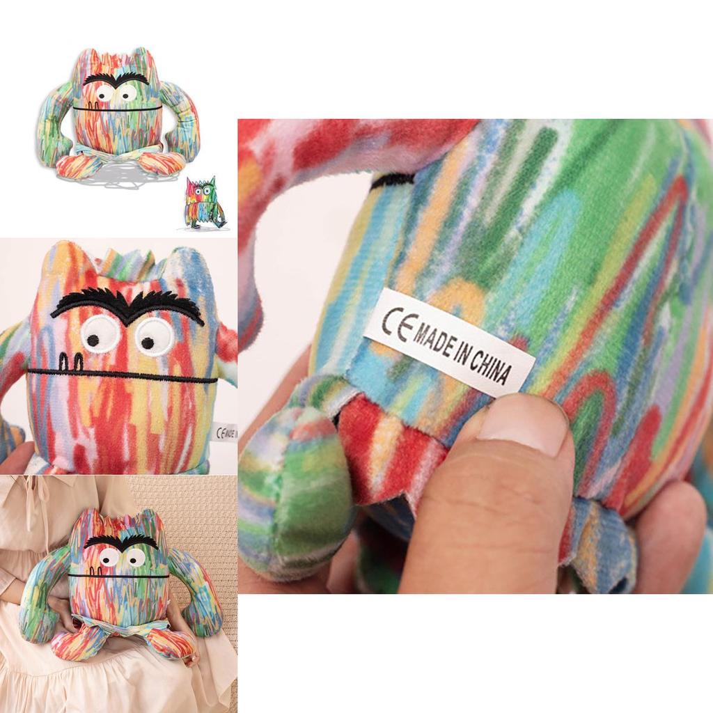 The Color Monster Stuffed Animal Super Soft Short Plush Various Heights