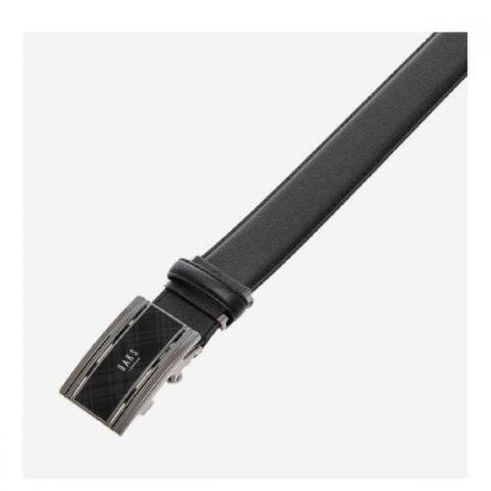 Daks Черный клетчатый кожаный автоматический ремень с пряжкой Dbbe1f784bk