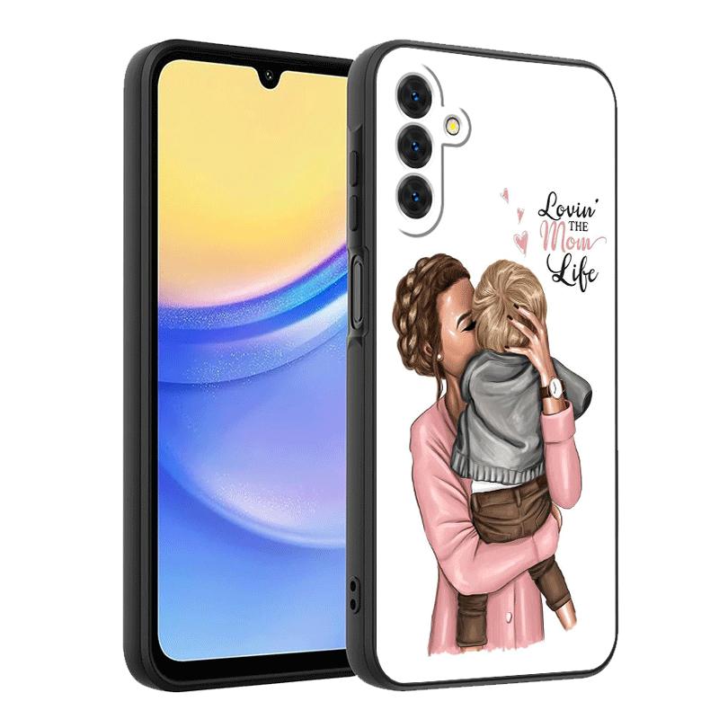 Baby Mom Girls Soft Phone Case for Samsung A17 A37 A57 A16 A26 A36 A56 A15 A25 A35 A55 A14 A24 A34 A54 A13 A23 A33 A53 A52 A12