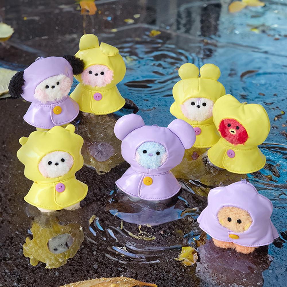BT21 Мини Мини Плюшевый Брелок Дождливый День