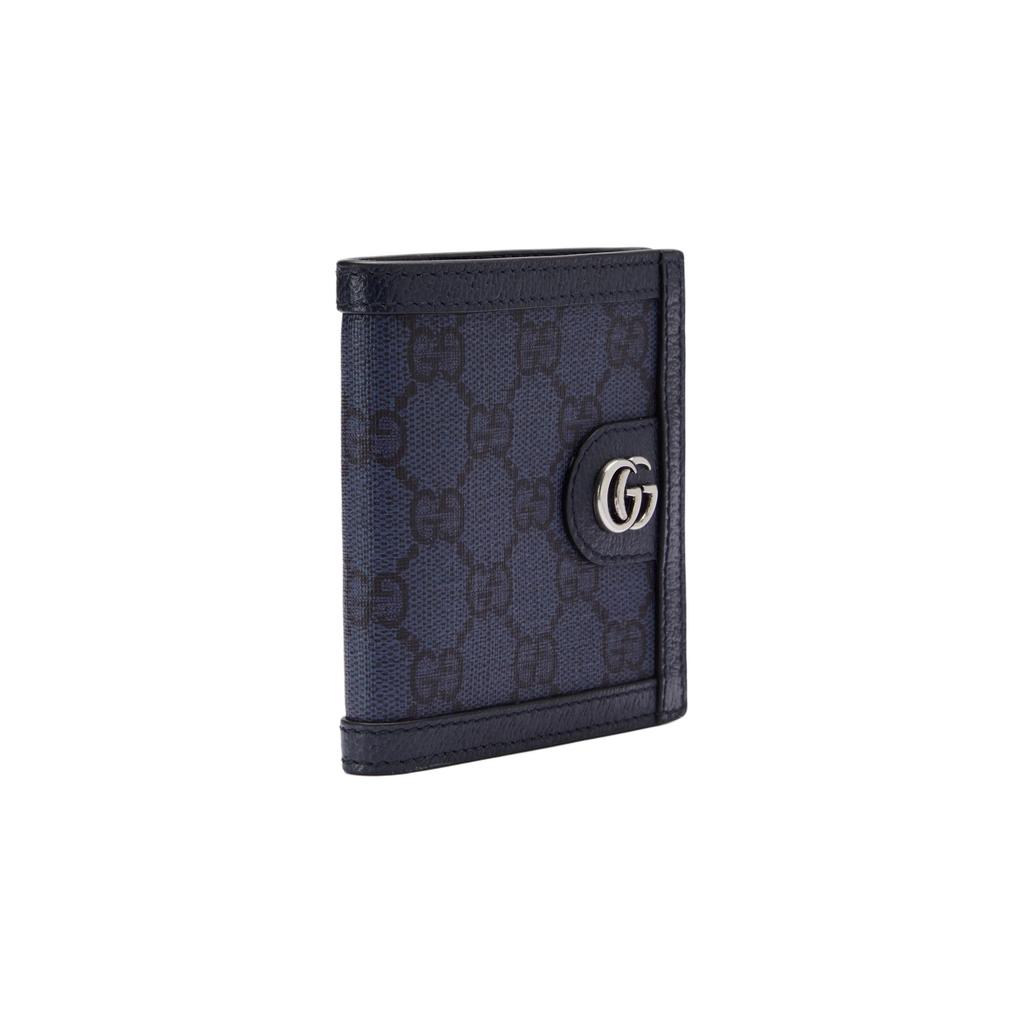 Gucci Кошелек с клапаном Ophidia с логотипом Double G Мужской кошелек Синий Темно-синий 732016-UULBN-4055