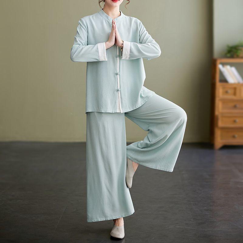 Chinese Tai Chi Suit Loose And Casual Training Suit Two-piece Healthy Morning Exercise Suit
