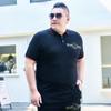 Plus Size Men's POLO Shirt Fat Man Short-sleeved T-shirt Men's Plus Fat Enlarged Lapel Top Fat Man Casual Half-sleeved Loose T
