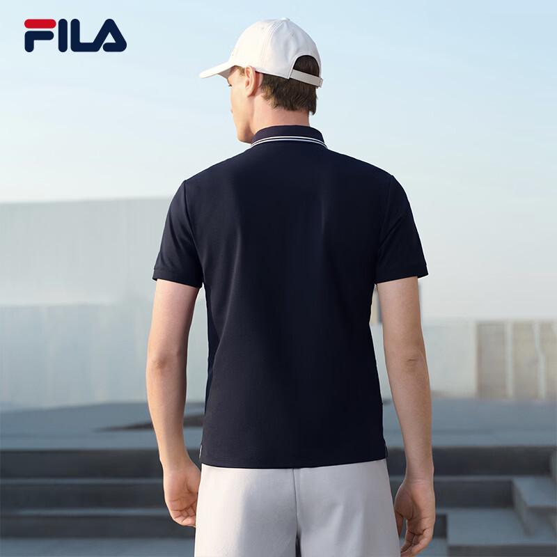 Fila Мужская элитная вязаная футболка-поло с коротким рукавом
