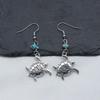 1 Pair of Silver Turtle Earrings, Naturalistic Earrings, Suitable for Daily Wear