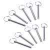 Pack Of 10 Carbon Steel Quick Release Pins 8x60mm Ball Head Locking Pin for Easy and Durable Use