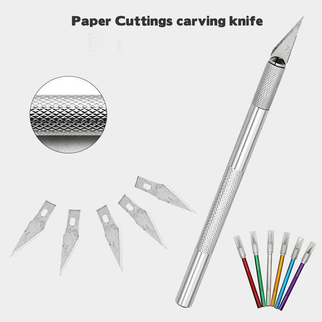 Exacto Knife for Crafting Manual Rubber Stamp Carving Penknife Art Knife for Crafting Modeling Knife