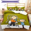 3pcs Charlie and Lola Bedding Set Duvet Cover Closure Includes 1 Duvet Cover & 2 Pillowcases, Soft and Comfortable for All Seasons.