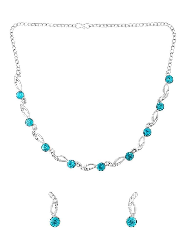 Women and Girls Crystal Bridal Jewellery Set for Wedding | Bridal Jewellery Set | Birthday Anniversary Gift