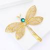 Fashion Heavy Industry Alloy Pearl Dragonfly Brooch Vintage Versatile Women'S Suit Coat Corsage Accessories Pin