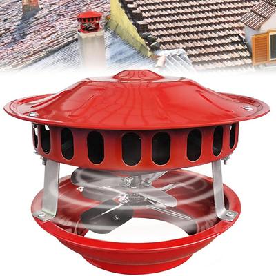 Домашний камин Красный вентилятор дымохода Долговечный вентилятор для вытяжки дымохода Вентилятор дымохода Вентилятор камина Универсальная совместимость