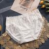 Vintage Women Lace Panties Sexy Summer Thin Cotton Antibacterial Cotton  Breathable Low Waist Underpants Korean Girls Loli Briefs