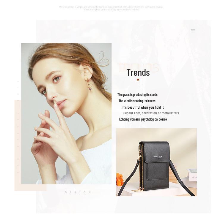 Women's Crossbody Phone Bag: Versatile, Multi-Functional, Vertical Touchscreen Shoulder Bag