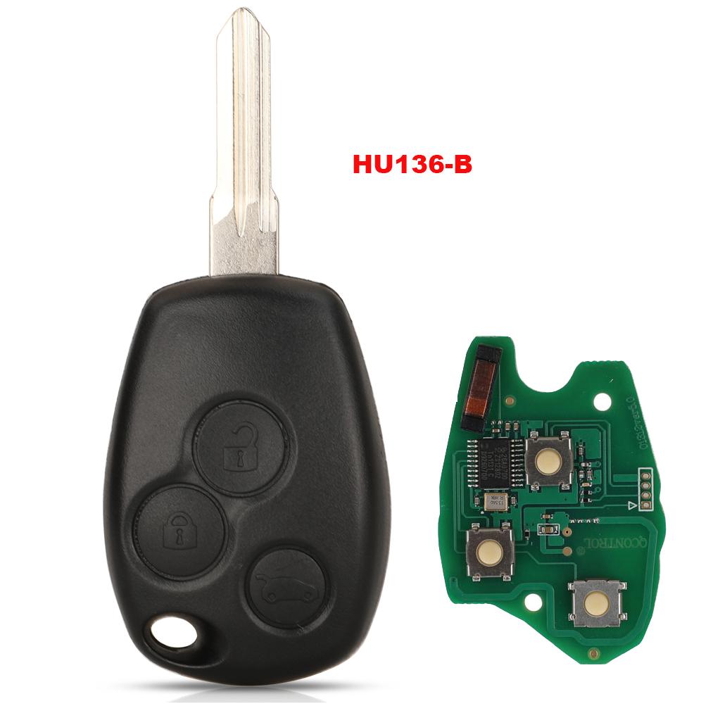 Jingyuqin Remote Key PCF7946/pcf7947/4A Chip 434MHz For Renault Trafic Vivaro Primastar Movano Replacement Control Fob Keyless