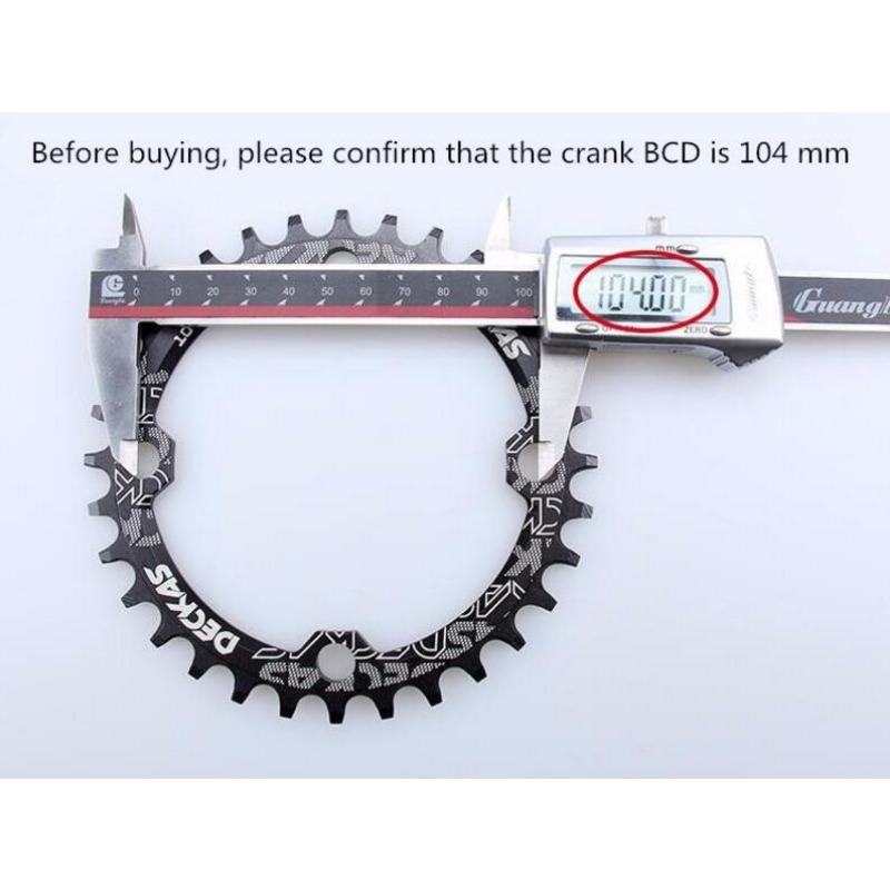 104BCD Round Narrow Wide Chainring MTB Mountain Bike Bicycle 104BCD 32T 34T 36T 38T Crankset Tooth Plate Parts 104 BCD