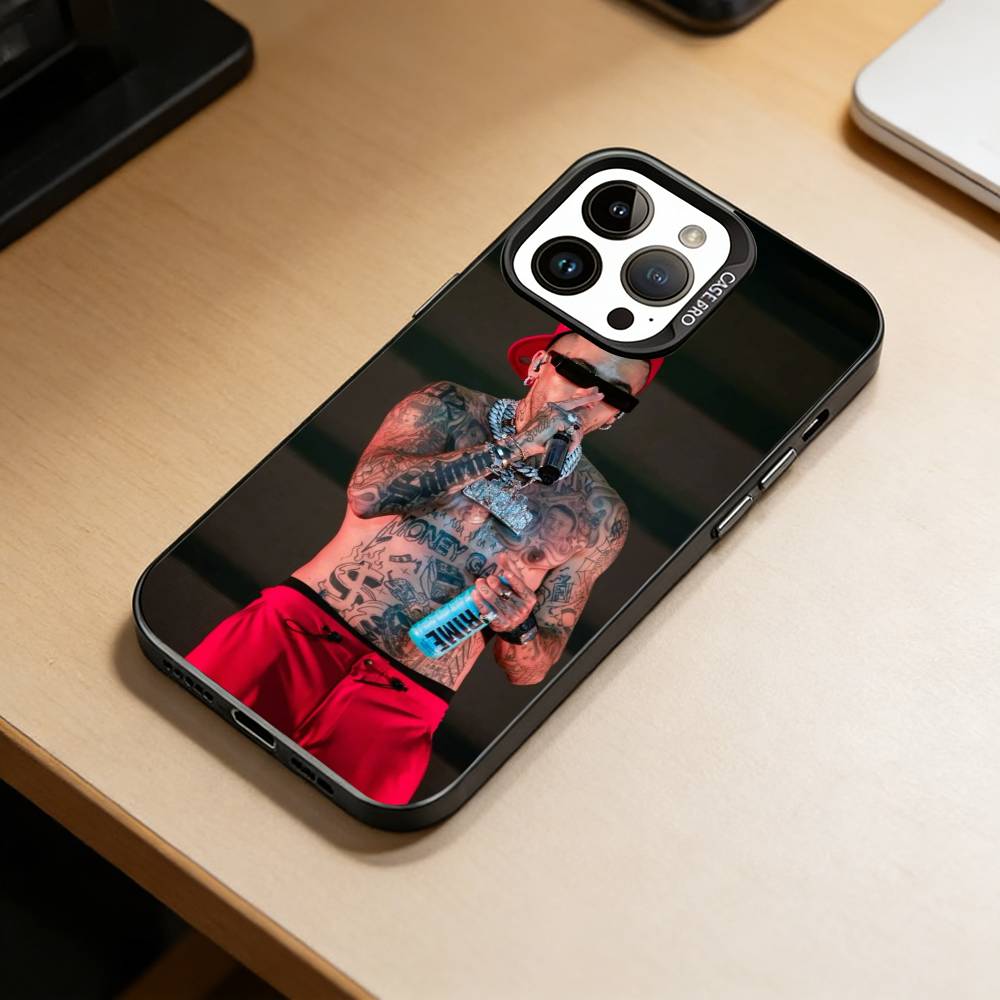 Чехол для телефона Singer Sfera E-Ebbasta для iPhone 17,16,15,14,13,12,11 Plus,Pro Max,XS, Цветной Серебряный Покрытый Внутренний Чехол