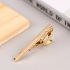 1Pc Simple Style Necktie Clip For Men Pin Clasp Short Clip Gold Color Tie Clip