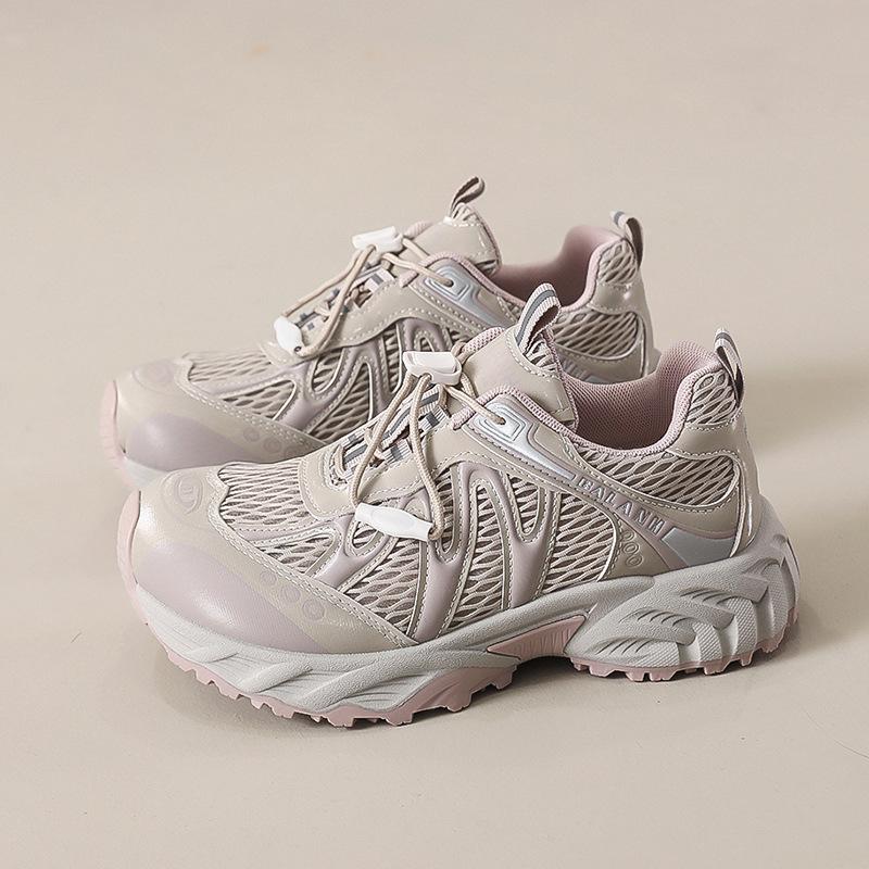 Кривоголовые ультралегкие спортивные одинарные туфли женские осенние сетчатые дышащие уличные альпинистские универсальные кожаные кроссовки для папы