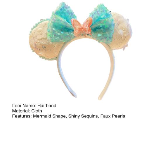 Повязка на голову в виде русалки, вдохновленная океаном, искусственная жемчужная ракушка, корона, повязка на голову для женщин и девочек, очаровательная