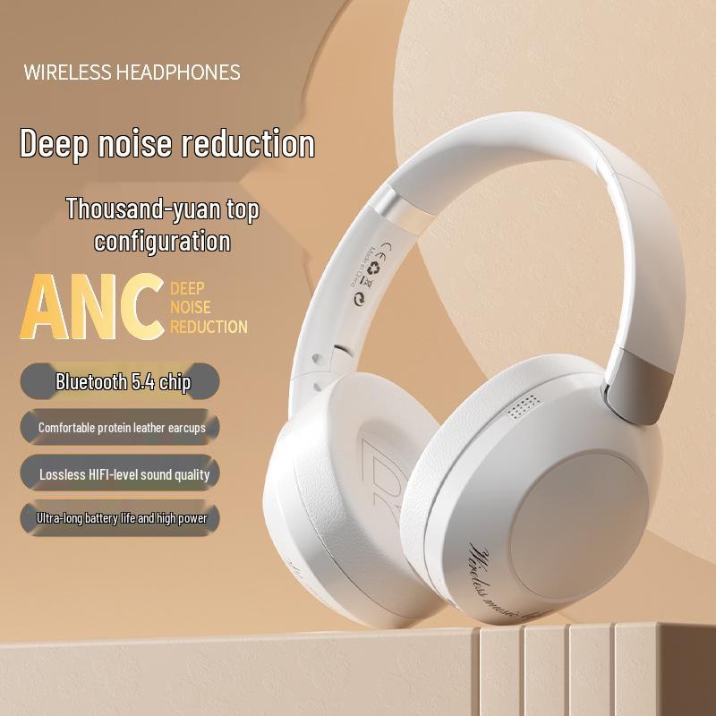 Полноразмерные Bluetooth-наушники V770ANC: Активное шумоподавление, Мощный бас, Длительное время работы от аккумулятора для игр