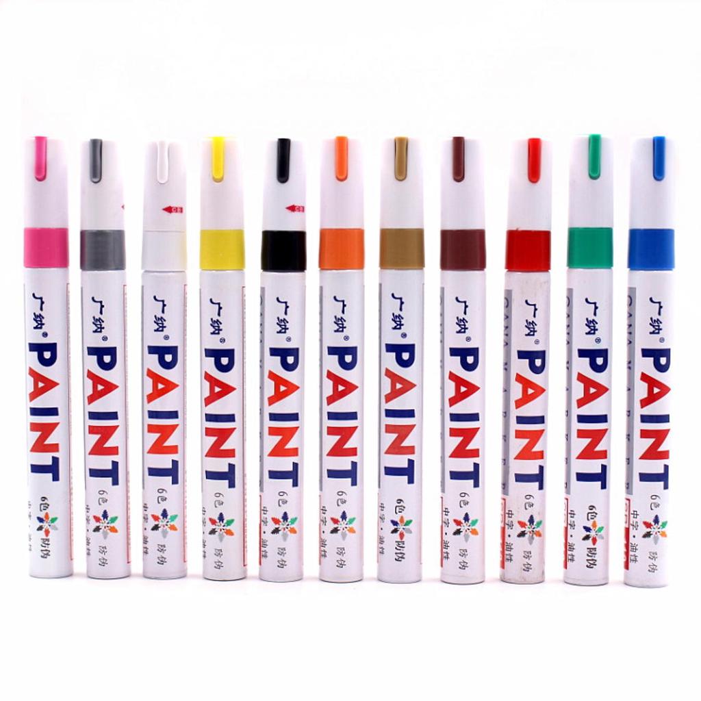 Permanent Paint Colorful Waterproof Pen CD Metal Oily Marker Pen Car Tyre Tire Tread