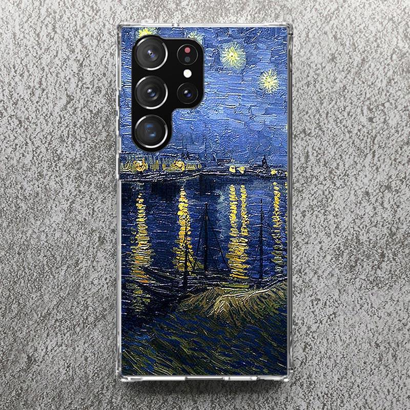 Claude Monet Garden Lotus Bridge Print Soft Case for Samsung Galaxy S25 Edge S24 S23 S22 Ultra S21 Plus S20 FE Phone Shell S10 +