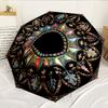 Celtic Moon Pentagram Art 8-Frame for Travel, camping, Casual Lightweight Portable Umbrella, Essential for every family Holidays Birthday Gift