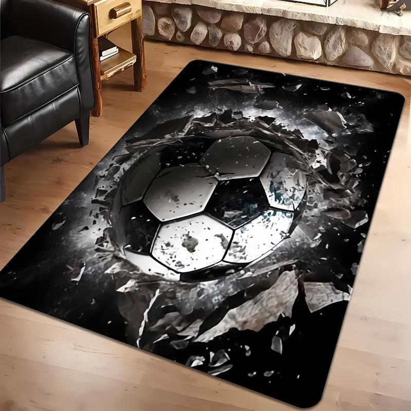 3D спортивный принт с футбольным мячом, креативный большой коврик, коврик для зоны, ковры, можно стирать в машине, коврик для входной двери офиса, коврик для декора отеля/кафе