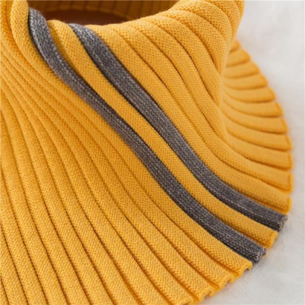 Hooded Scarf for Women In Winter Fashionable and Versatile Warm and Elastic Knitted Fake Neck Cover