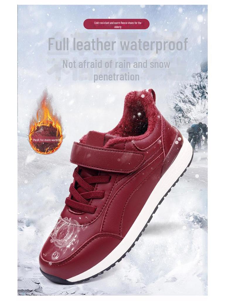 Мужские и женские зимние нескользящие полуботинки для ходьбы — толстые, теплые, с бархатной подкладкой, MX2066