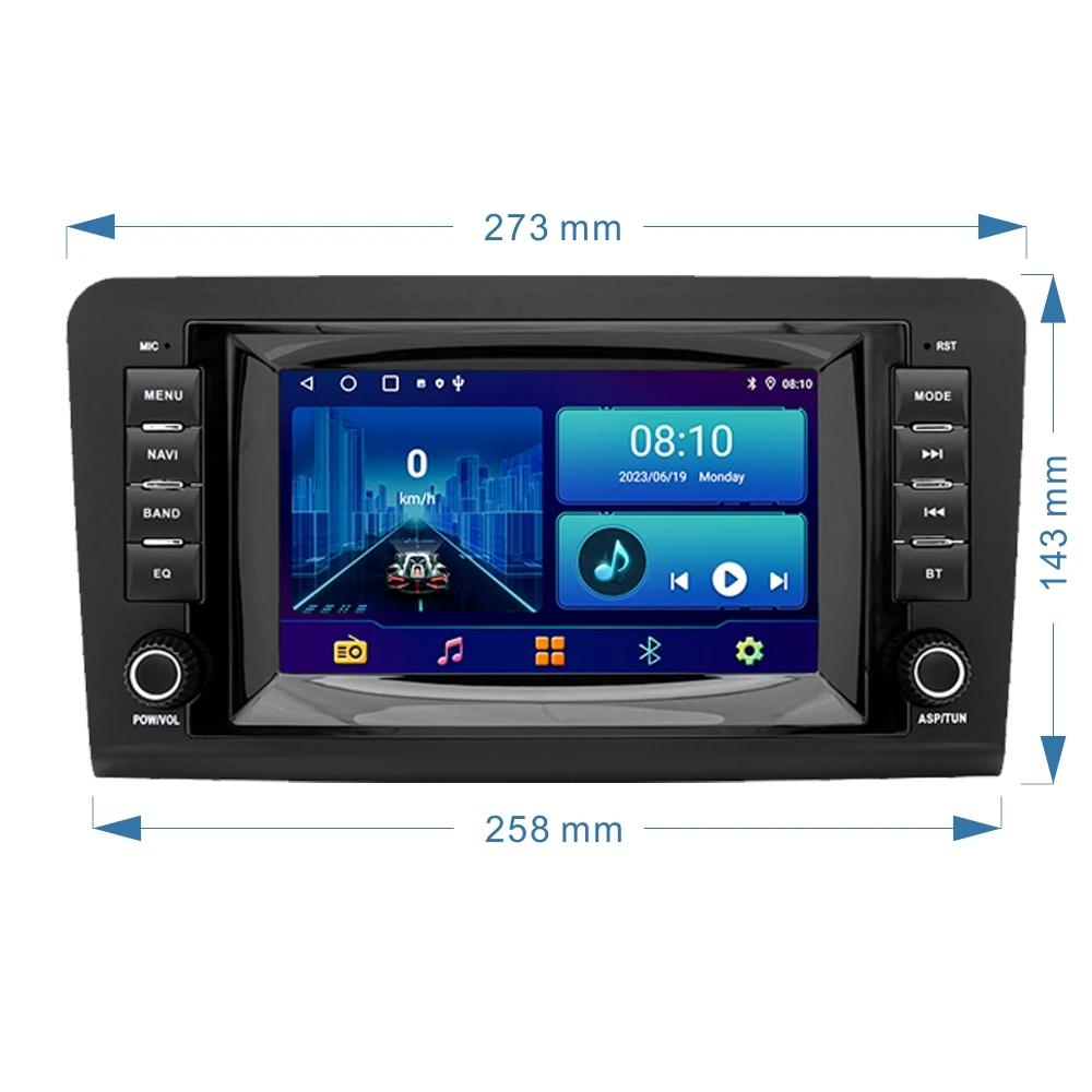 7-дюймовый экран Carplay Android OS система для Mercedes-Benz ML-класса W164 ML350 ML320 GL X164 мультимедийный автомобильный радиоприемник GPS навигация