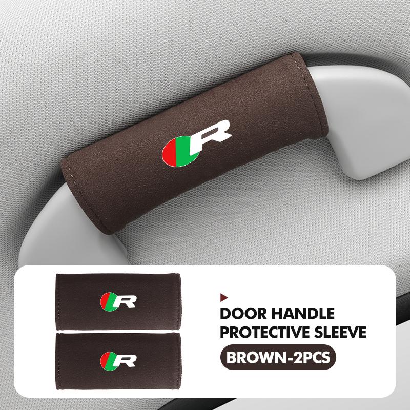 Suede Car Roof Armrest Handle Protection Cover Soft Comfortable Protector Covers For Jaguar S-Type F-Type X-Type F-Pace I-Pace SS2