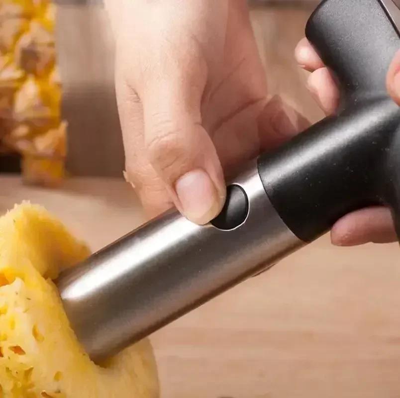 1Pc 304 Stainless Steel Pineapple Knife Pineapple Peeler Integrated Peeler Slicer Eye Kitchen Gadget