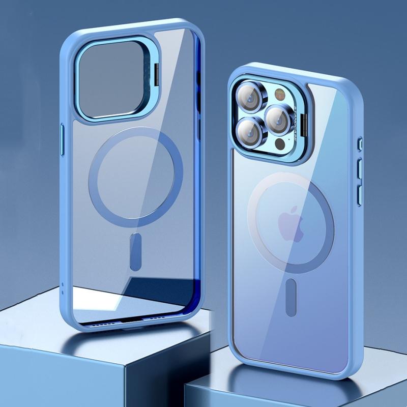 Модный чехол-подставка с магнитом для iPhone 16 15 14 Plus 13 12 11 Pro Max Чехол для беспроводной зарядки Magsafe С защитой камеры