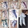 Ribbon Headband Oil Painting Floral Scarf New Hair Ribbon Scarf