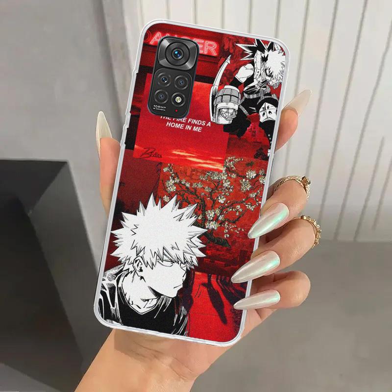 Чехол для телефона My Hero MHA Бакуго Кацуки для Xiaomi Redmi Note 15 14 14S 13 12S 12 Pro 11S 11 Plus 11T 11E 10S Мягкий Чехол Принт Sh
