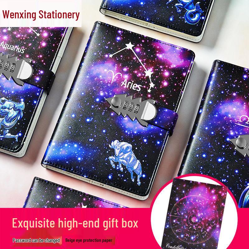 Минималистичный блокнот для паролей «Двенадцать созвездий» - Многофункциональный подарок для бизнеса и офиса