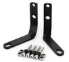Set of 2 Stainless Steel Black Under Mirror Mounting Brackets for Honda Rebel and Custom Parts for Honda Rebel CL250 CL500 250/500 (Left Right) -