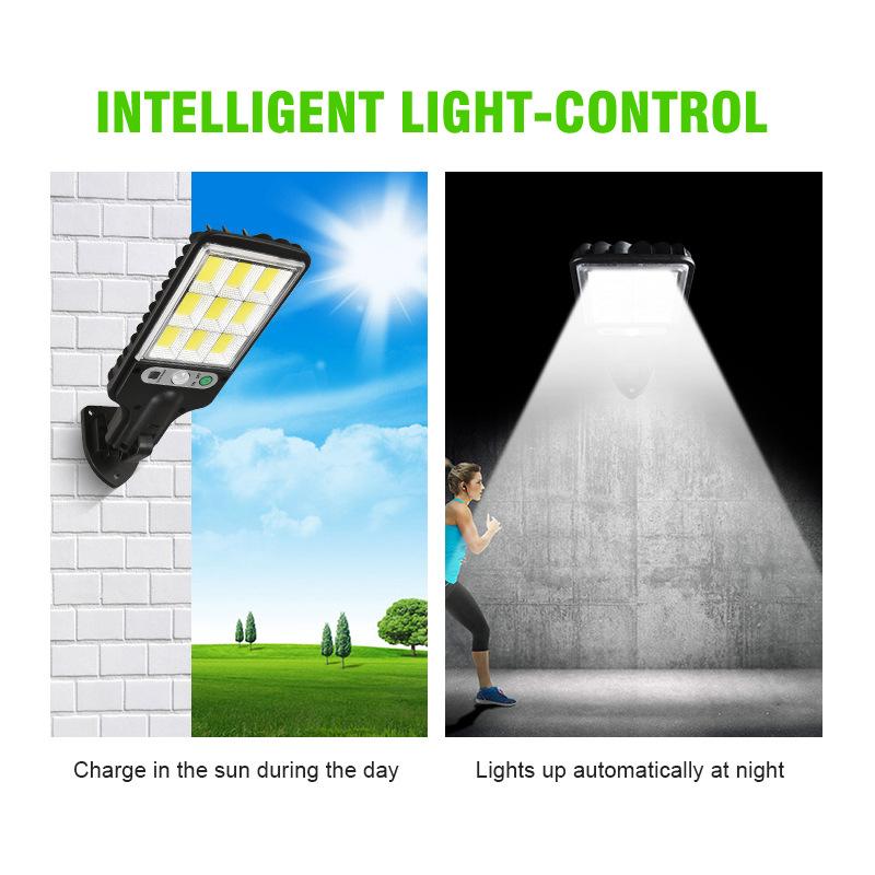 2026 Solar Lamps Outdoor Garden Light Waterproof Human Body Sensor Light Wall Lamp Led Remote Control Home Solar Street Lights