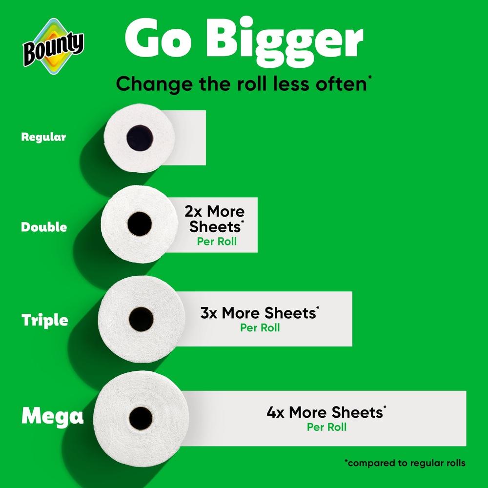 Select-A-Size Paper Towels 4 Triple Rolls 123 Sheets Extra Absorbent Durable Diamond Texture Quicker Picker Upper Ideal Spills