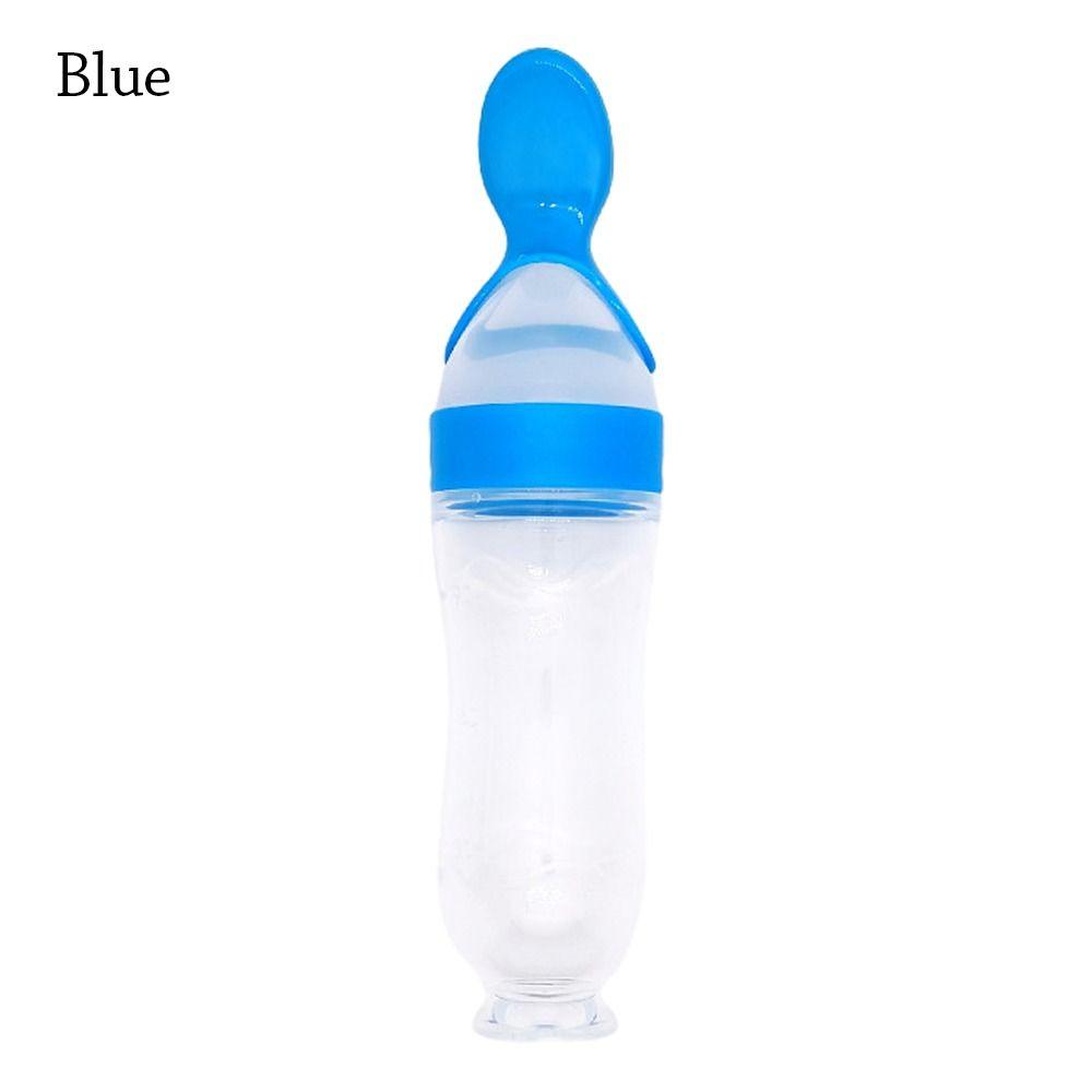 Squeezing Supplement Feeder With Spoon Baby Tableware Useful Milk Bottle Kids