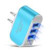 3-портовое USB-зарядное устройство 3 в 1 Многофункциональная зарядная головка 5 В 1 А USB-зарядка Зарядное устройство для мобильного телефона для iPhone Samsung Xiaomi