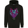A Gothic Heart With Roses Skull Hoodie