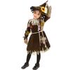 Kids Halloween Costume Little Scarecrow Princess Dress for Girls Kindergarten Stage Performance Wizard of Oz Outfit with Hat Accessories