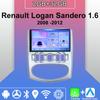 Android Carplay автомобильное радио для Renault Logan Sandero 1.6 2008 -2012 мультимедийный проигрыватель головное устройство стерео GPS навигация BT WIFI 2+32 ГБ