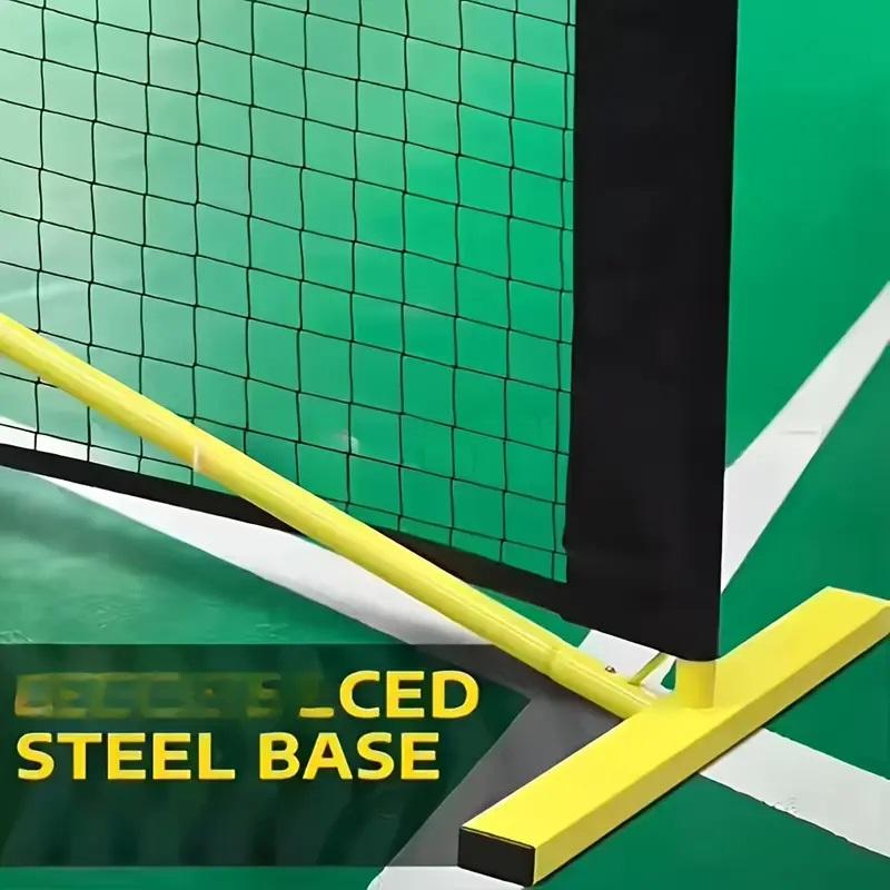 Портативная система сетки для пиклбола 22 фута / 6,7 м, регулируемая высота, в сумке для переноски, прочный полиэстер для тренировок в помещении и на открытом воздухе