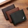 Мужской короткий кошелек из искусственной кожи, мягкий, большой емкости, многопозиционный, мужской кожаный кошелек, тонкий карман для монет, мужской карман для монет, для улицы
