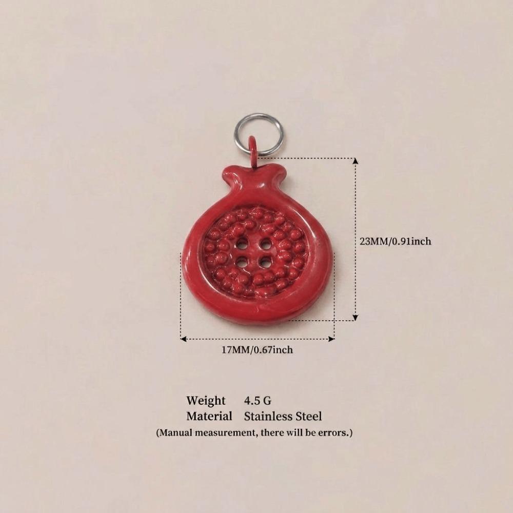 Капельное эмалевое мини-подвески 'Craft Finish' 3D Овощи Капельные эмалевые бусины Брелок Украшение Декор