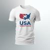 США US Логотип рестлинга смешная футболка Размер S-5XL США ЛУЧШАЯ Унисекс Футболка