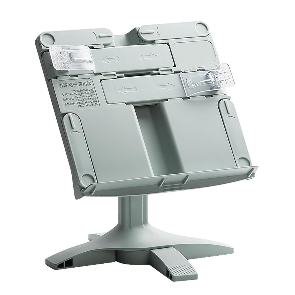 Подставка для книг с регулируемой высотой и углом наклона, подставка для чтения с зажимом для страниц, складная подставка для учебников, нот, планшета